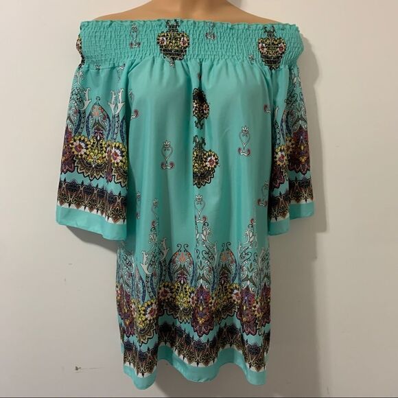 Love Culture Off the Shoulder Dress Style# 03224 M - Picture 1 of 4